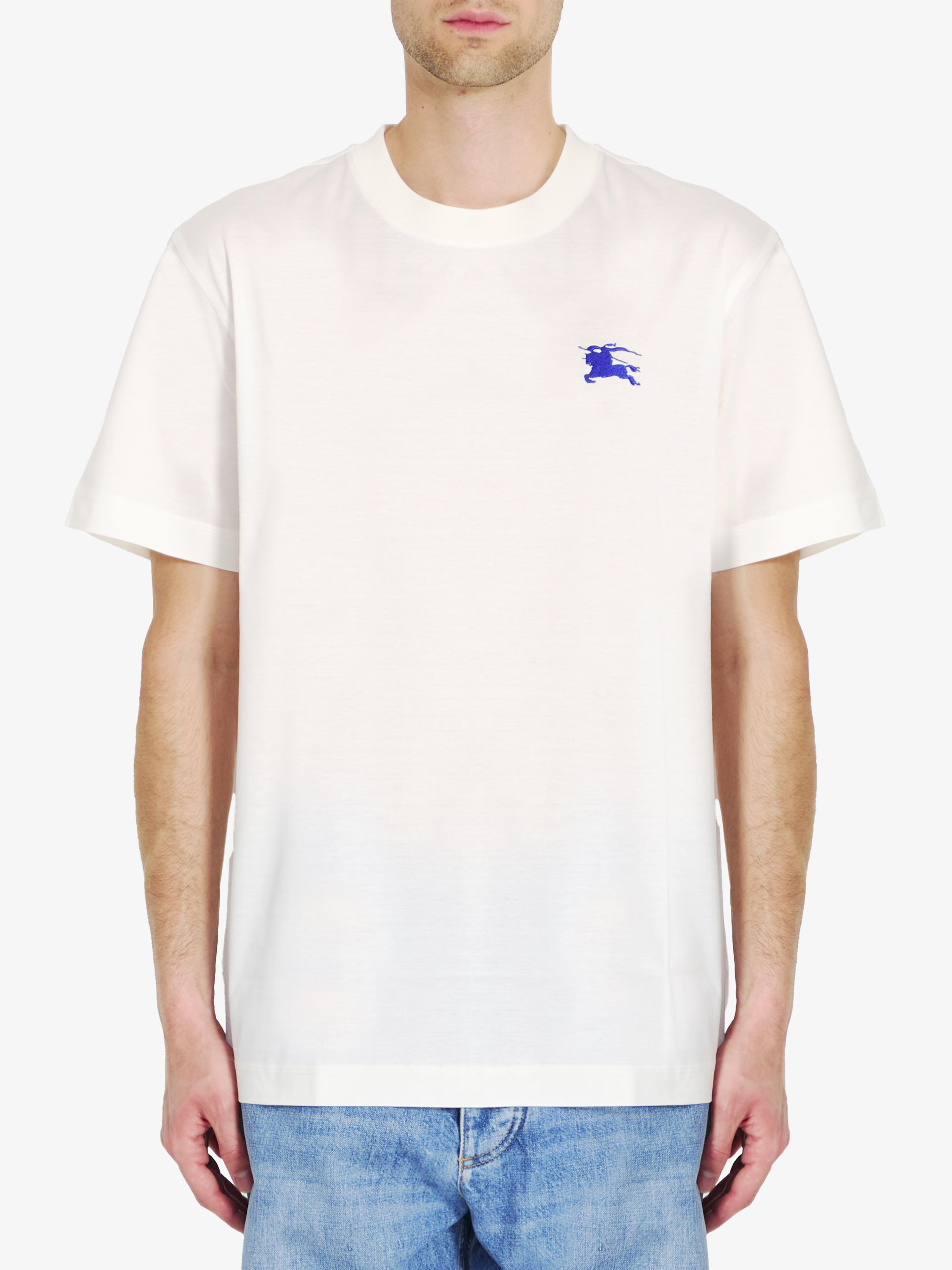 Burberry Cotton Tshirt In White