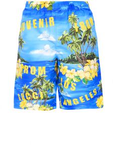 Printed nylon swim shorts