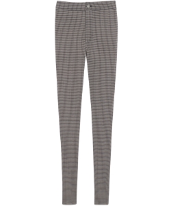 Slim-fit checked pants