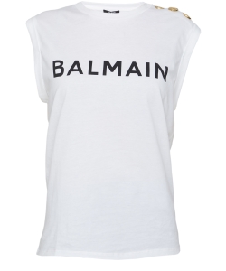 White top with logo