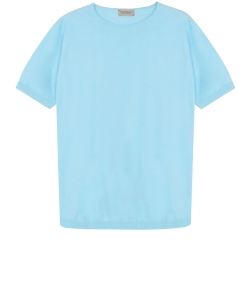 Light-blue cotton jumper