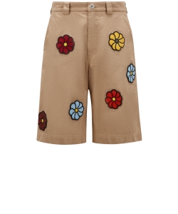 Floral embroideries bermuda shorts