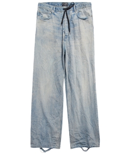 Baggy jeans with drawstring