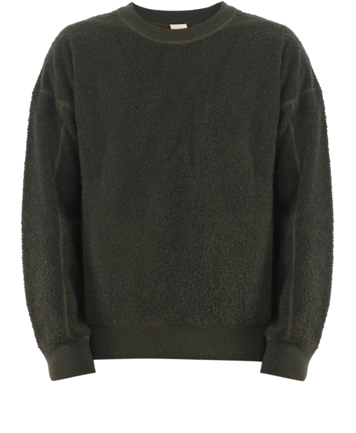 TEN C - Military green reversible sweater
