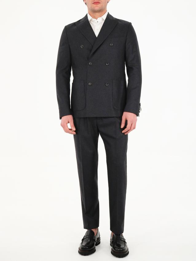 TONELLO - Anthracite wool suit