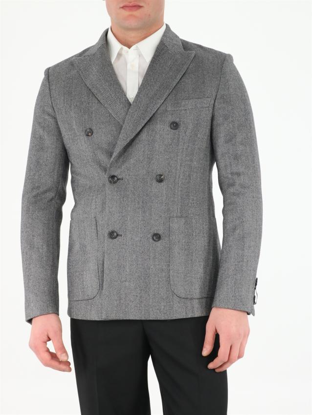 TONELLO - Grey wool jacket