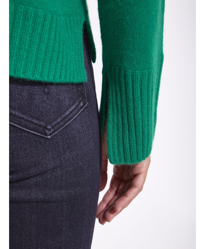 ALLUDE - Maglione in lana e cashmere verde