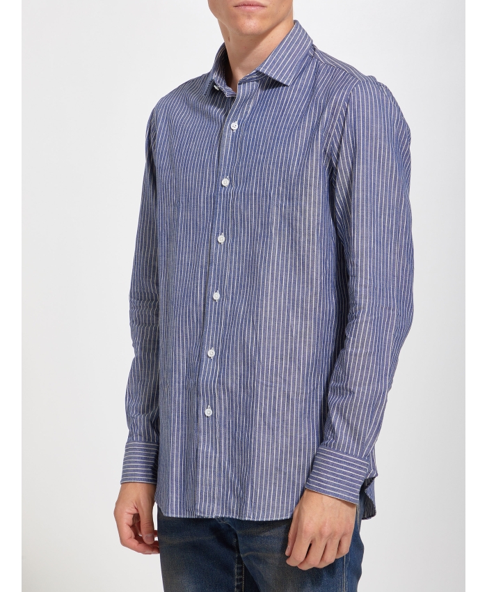 SALVATORE PICCOLO - Striped cotton shirt