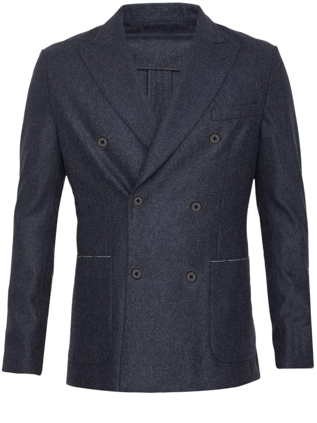 TONELLO - Anthracite flannel jacket