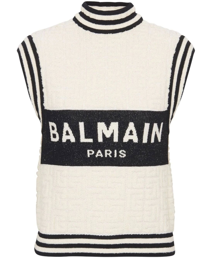 BALMAIN - Bouclette knit top