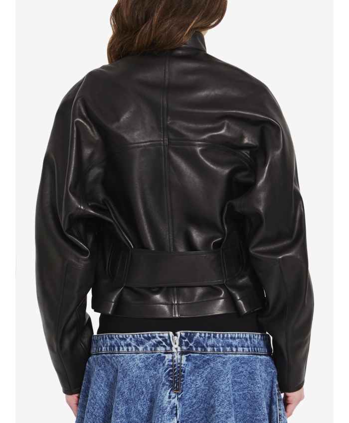 ALAIA - Round leather jacket