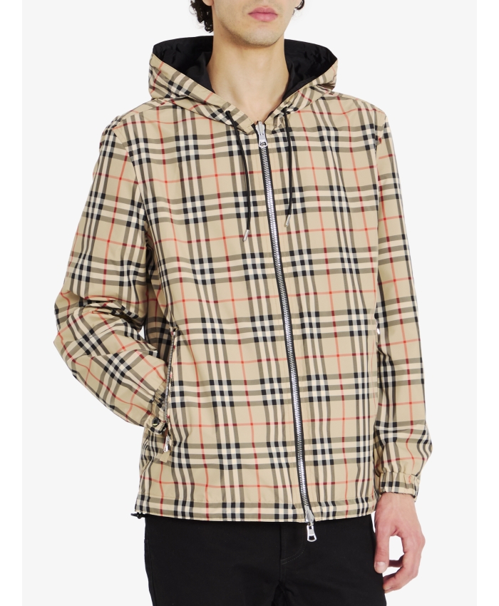 BURBERRY - Check reversible jacket