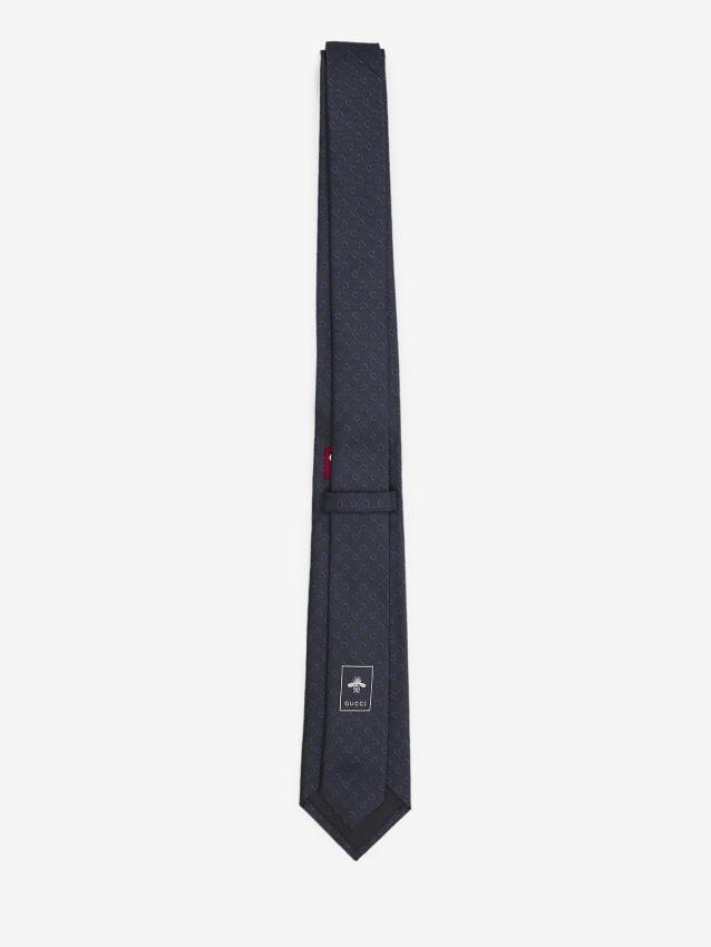 GUCCI - Horsebit silk tie