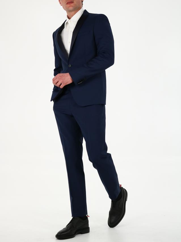 TONELLO - Two-piece blue wool tuxedo