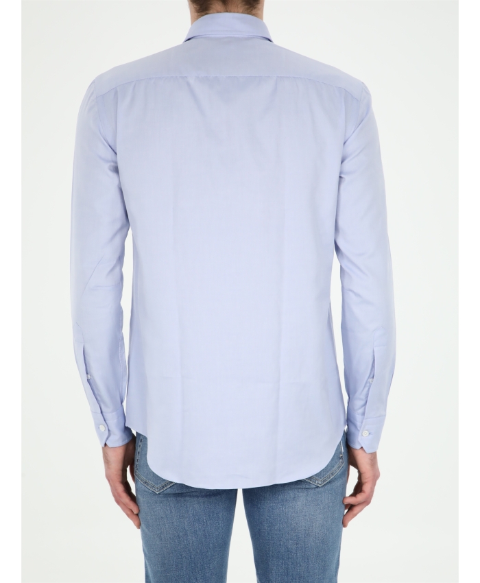 SALVATORE PICCOLO - Pin point light blue shirt