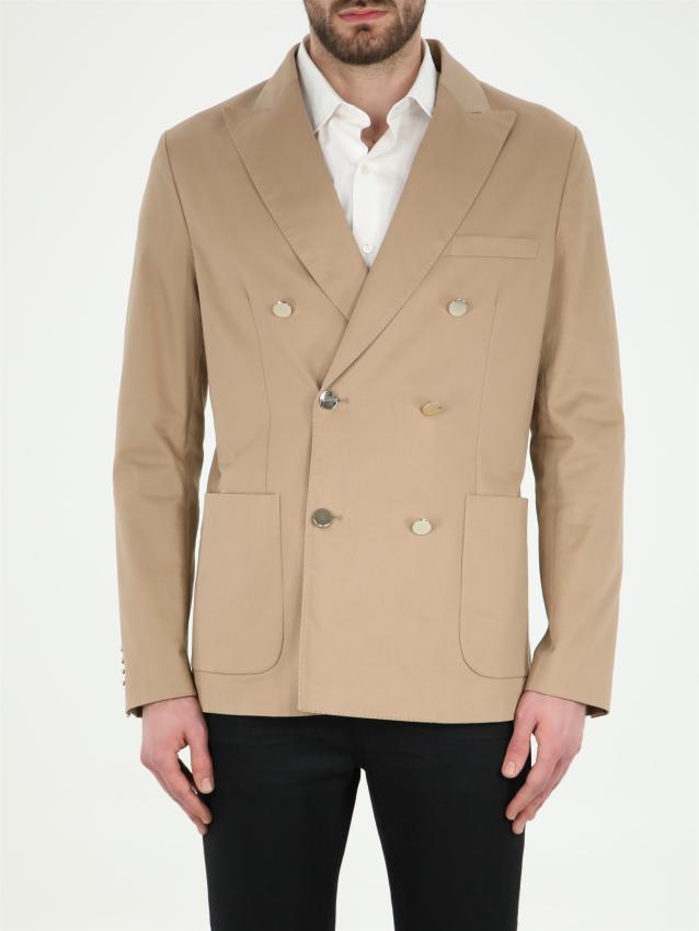 TONELLO - Beige cotton jacket