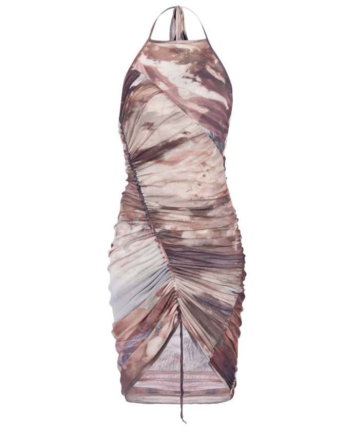 BALMAIN - Pastel-print tulle dress