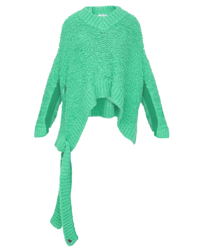 THE ATTICO - Asymmetric green jumper