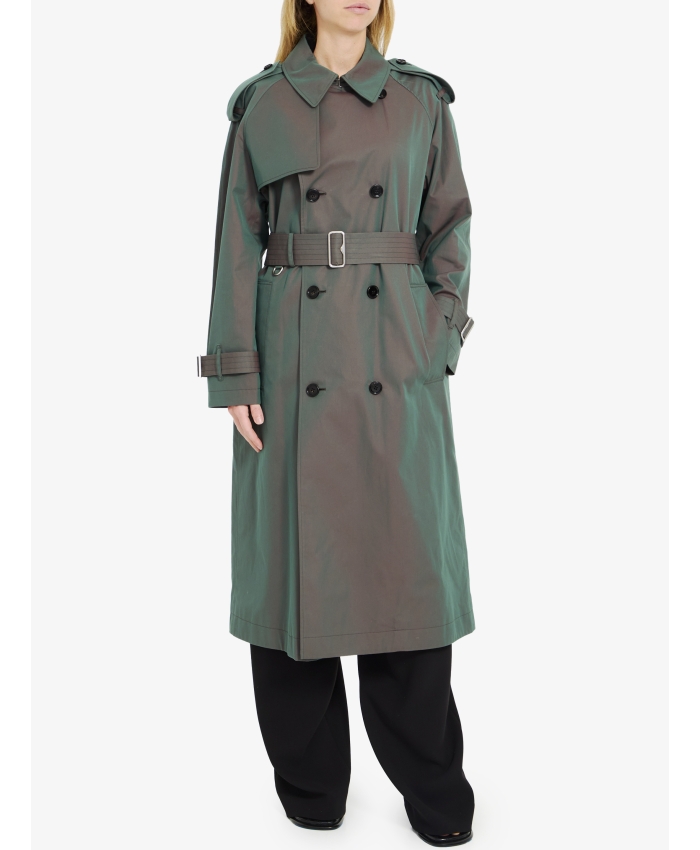 BURBERRY - Cotton long trench coat