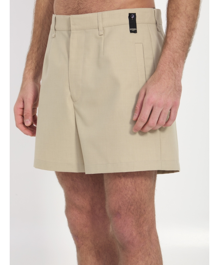 FENDI - Wool bermuda shorts